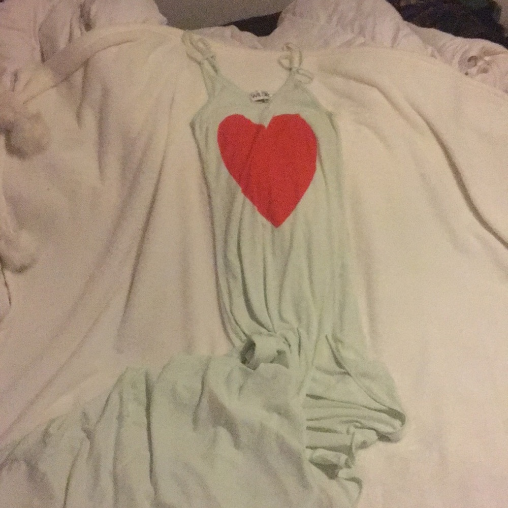 Wildfox brand new never worn heart maxi dress